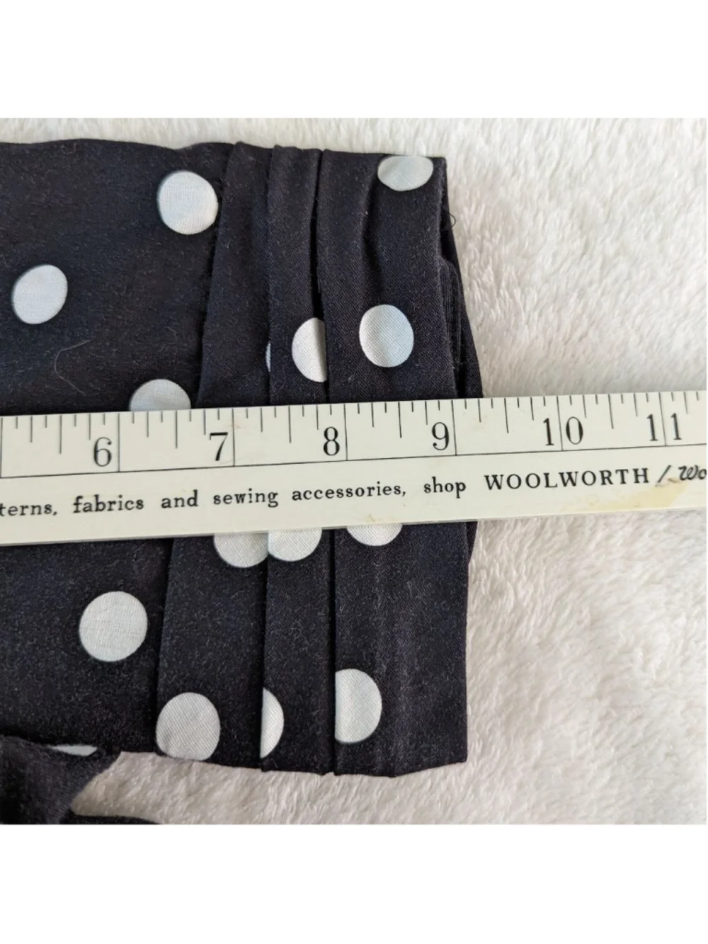 The Kollection Ltd. Vintage Black and White Polka Dot Dress Size 6